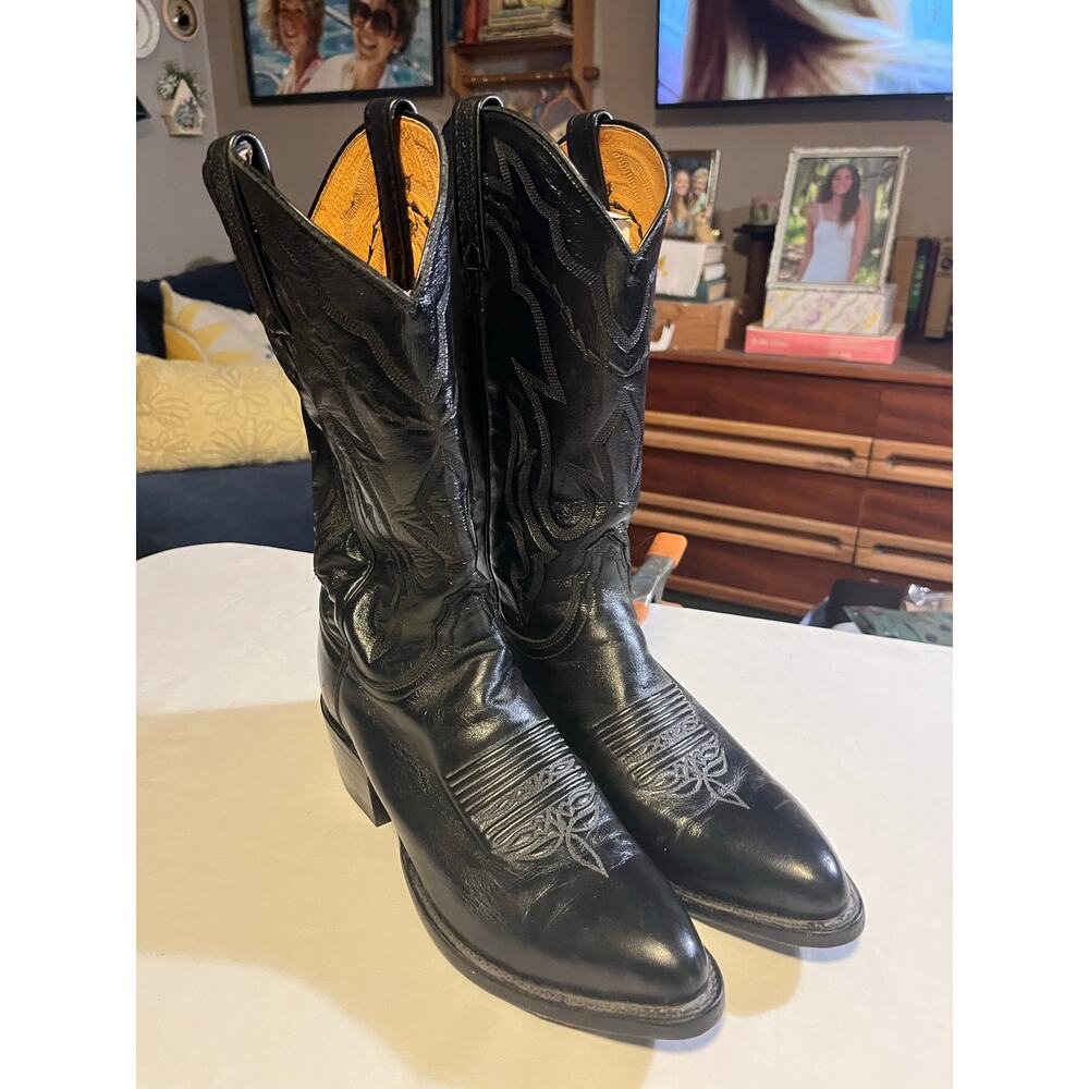 Lucchese Black Cowboy Boots